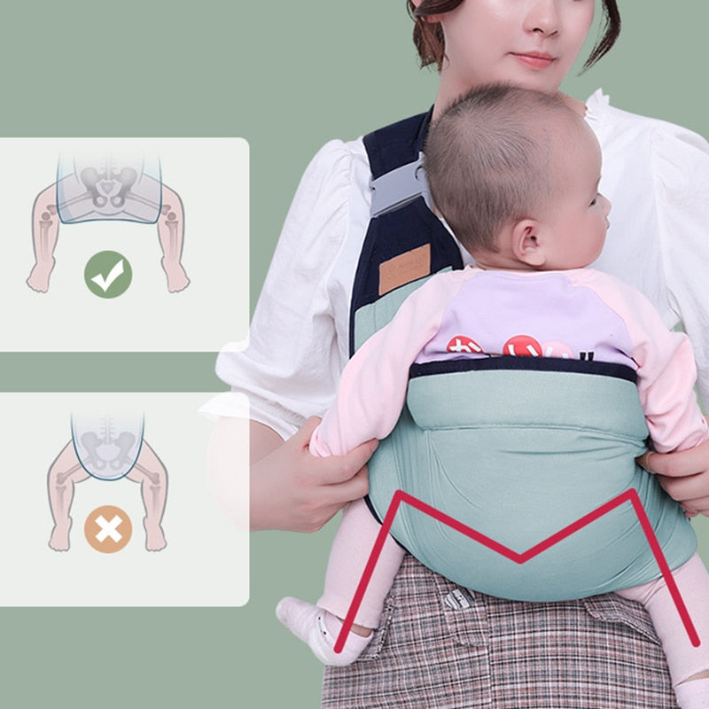 Portador  seguro, fácil  e envoltório multifuncional  p/ bebê